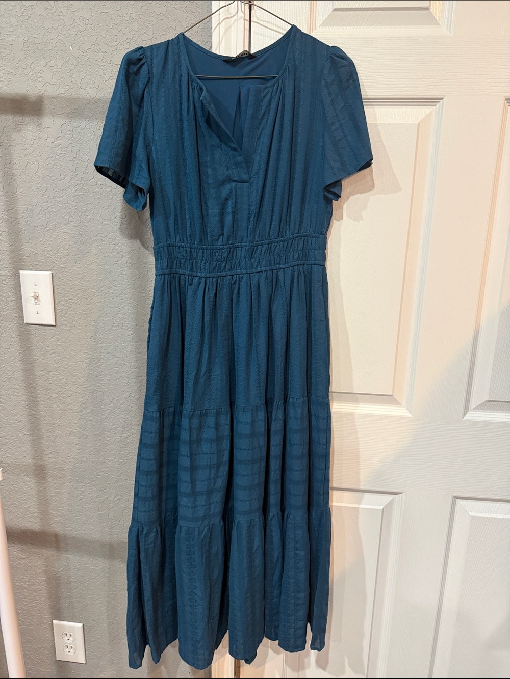 Women's Elegant Navy Blue Maxi Dress BTFBM Size Small